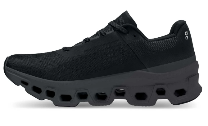 On Cloudmonster Women's Running Shoe - Black/Magnet
