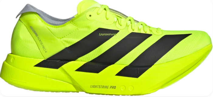adidas Adizero Adios Pro 4 Men's Running Shoe - Yellow