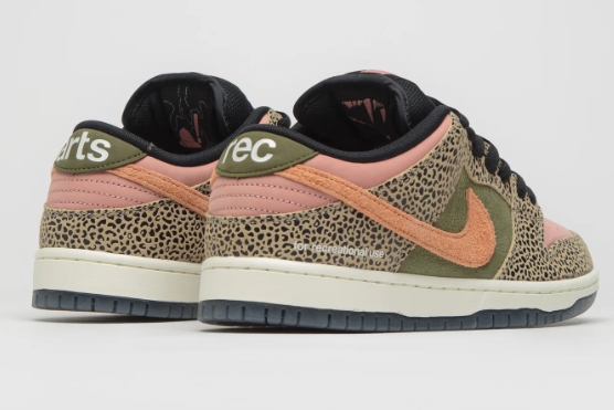 Nike SB x Arts-Rec Dunk Low Pro - Khaki / Amber Brown / Rough Green / Rust Pink