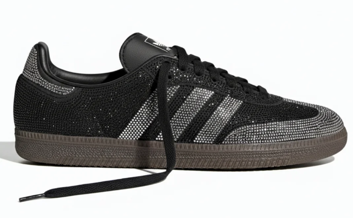 adidas Samba 'Rhinestone Black Silver' Women's Sneaker