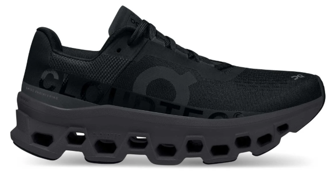 On Cloudmonster Women's Running Shoe - Black/Magnet