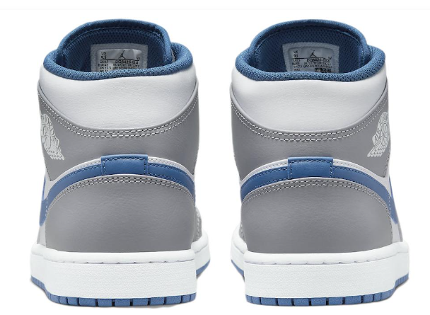 Air Jordan 1 Mid 'Cement Grey True Blue' Sneaker