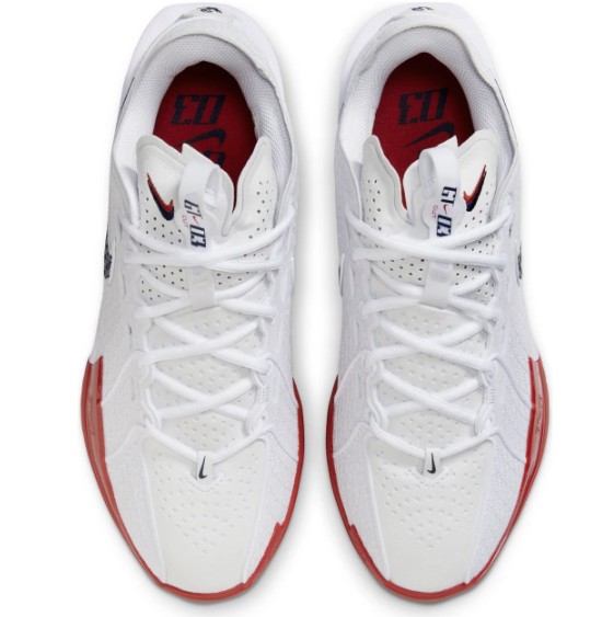 Nike Air Zoom GT Cut 3 EP 'White Black Siren Red' - Basketball Shoes
