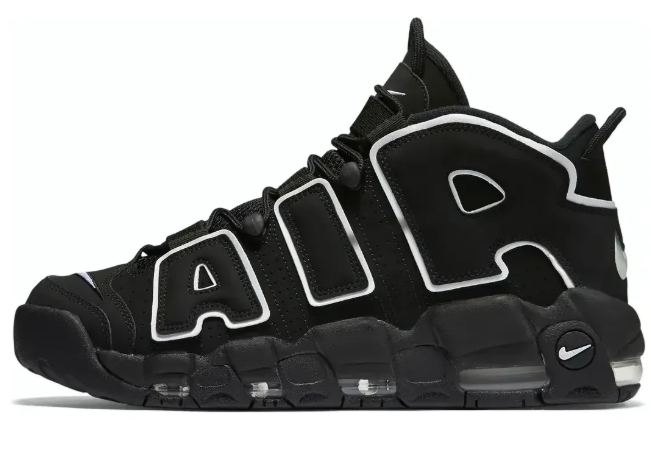 Nike Air More Uptempo 'Black White' - Sneakers (414962-001)