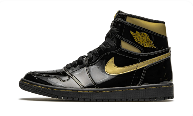 Air Jordan 1 Retro High OG 'Black Metallic Gold' Sneaker