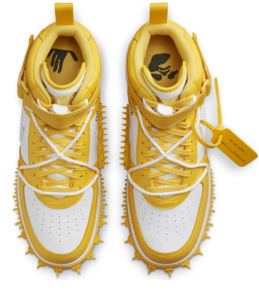 Off-White x Nike Air Force 1 Mid 'Varsity Maize' - Sneakers