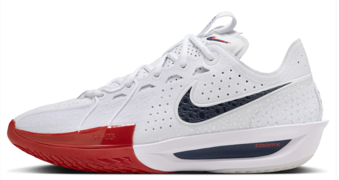Nike Air Zoom GT Cut 3 EP 'White Black Siren Red' - Basketball Shoes