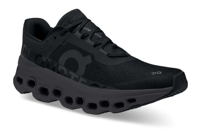 On Cloudmonster Women's Running Shoe - Black/Magnet