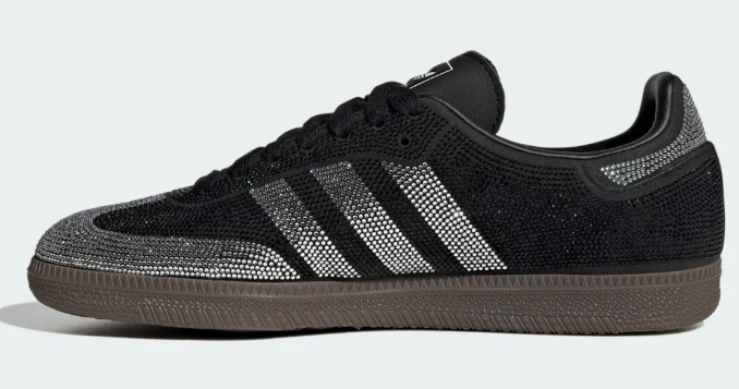 adidas Samba 'Rhinestone Black Silver' Women's Sneaker